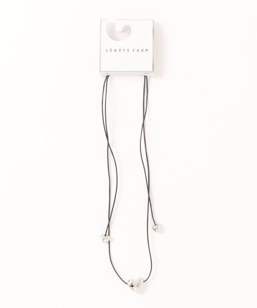 LOWRYS FARM（ローリーズファーム）の「ハートツキコードチョーカー　103348（チョーカー・レディース・シルバー/ゴールド・FREE）」の2枚目の写真