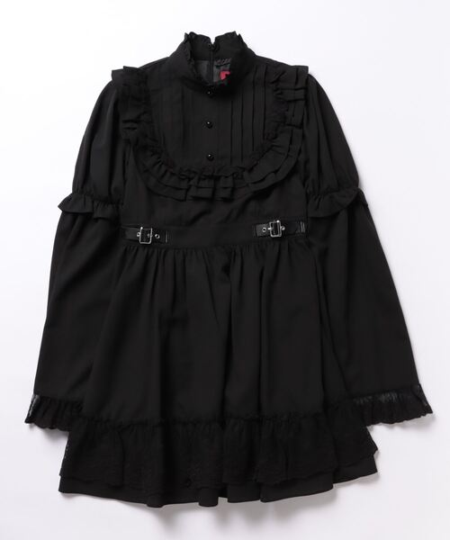 jamie エーエヌケー ゴシックドーリーop 姫袖ワンピース JM刺しゅう姫袖ワンピース - Jamie エーエヌケー(ジェイミーエー