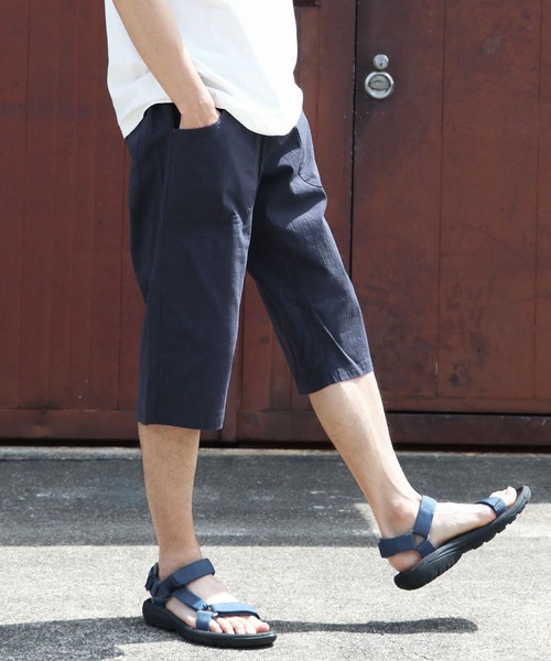 KRIFF MAYER(クリフメイヤー)の「冷感ロハテコクロップドパンツ(その他パンツ・メンズ・ブラック/オリーブ/オフホワイト/ベージュ/ネイビー/ブルー/チャコール/カラフル/ダークブルー/ナチュラル/サンドベージュ・SMALL/MEDIUM/LARGE/X-LARGE)」の8枚目の写真