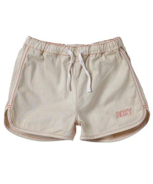 ROXY(ロキシー)の「MINI GRAVEL COLOR/ロキシーキッズウエストゴムワンポイントブランドロゴリッラクスショートパンツ(その他パンツ・キッズ・ベージュ/パープル・110/120/130/140/150)」の1枚目の写真