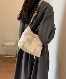 バレエコアリボンデザイン ショルダーバッグ