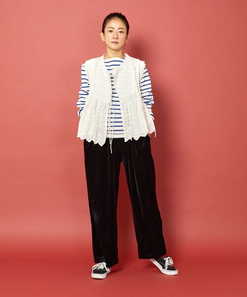 Freadaインドシアー刺繍ブラウス