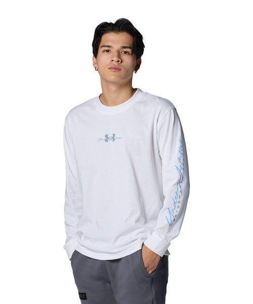 UNDER ARMOUR（アンダーアーマー）の「UAヘビーウェイトコットン ロングスリーブTシャツ（トレーニング/メンズ）（Tシャツ/カットソー・メンズ・ホワイト・XL/XXL/S/L/M）」の12枚目の写真