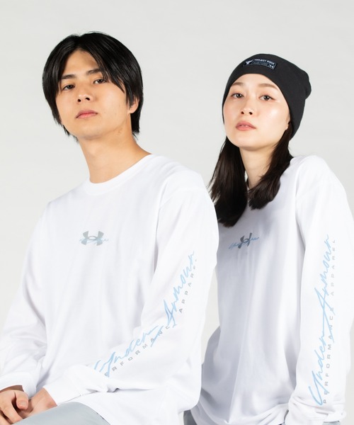 UNDER ARMOUR（アンダーアーマー）の「UAヘビーウェイトコットン ロングスリーブTシャツ（トレーニング/メンズ）（Tシャツ/カットソー・メンズ・ホワイト・XL/XXL/S/L/M）」の15枚目の写真