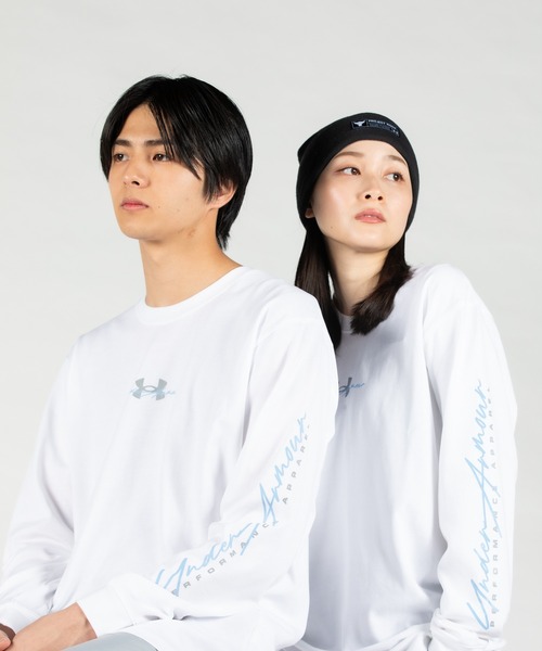 UNDER ARMOUR（アンダーアーマー）の「UAヘビーウェイトコットン ロングスリーブTシャツ（トレーニング/メンズ）（Tシャツ/カットソー・メンズ・ホワイト・XL/XXL/S/L/M）」の16枚目の写真