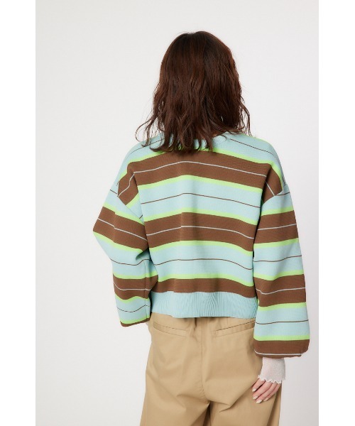 RODEO CROWNS WIDE BOWL（ロデオクラウンズワイドボウル）の「A-LIGHT KNIT アソートカーディガン（カーディガン/ボレロ・レディース・グリーン系その他/ホワイト系その他/ブルー系その他3/アイボリー/チャコールグレー・MEDIUM/SMALL）」の9枚目の写真