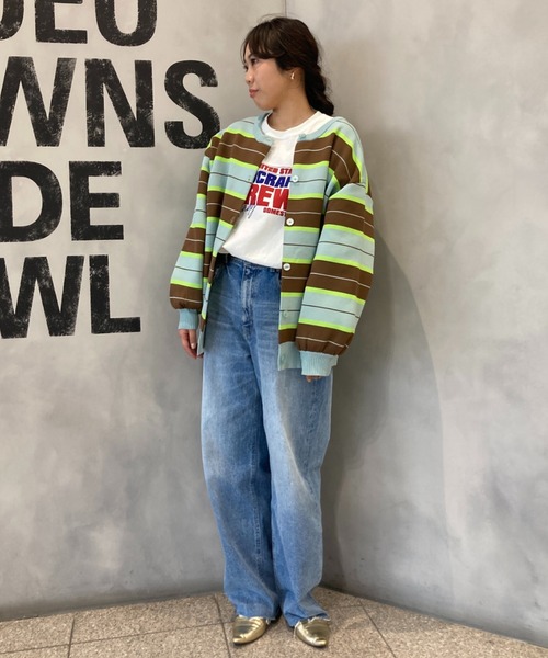 RODEO CROWNS WIDE BOWL（ロデオクラウンズワイドボウル）の「A-LIGHT KNIT アソートカーディガン（カーディガン/ボレロ・レディース・グリーン系その他/ホワイト系その他/ブルー系その他3/アイボリー/チャコールグレー・MEDIUM/SMALL）」の13枚目の写真