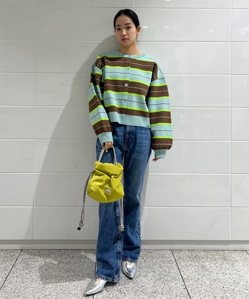 RODEO CROWNS WIDE BOWL（ロデオクラウンズワイドボウル）の「A-LIGHT KNIT アソートカーディガン（カーディガン/ボレロ・レディース・グリーン系その他/ホワイト系その他/ブルー系その他3/アイボリー/チャコールグレー・MEDIUM/SMALL）」の17枚目の写真