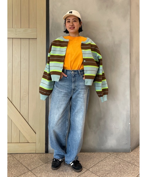 RODEO CROWNS WIDE BOWL（ロデオクラウンズワイドボウル）の「A-LIGHT KNIT アソートカーディガン（カーディガン/ボレロ・レディース・グリーン系その他/ホワイト系その他/ブルー系その他3/アイボリー/チャコールグレー・MEDIUM/SMALL）」の21枚目の写真