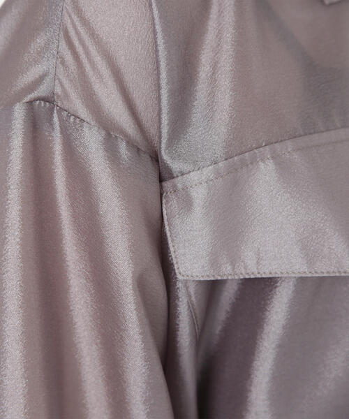 NATURAL BEAUTY BASIC(ナチュラルビューティーベーシック)の「◇【Oggi掲載】ダブルポケットシアーブルゾン(ブルゾン・レディース・チャコールグレー/ブラック/オフホワイト・SMALL/MEDIUM)」の12枚目の写真