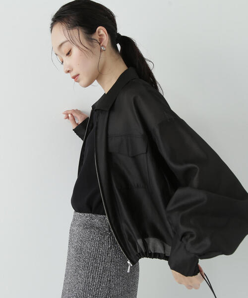 【新品✨】ナチュラルビューティ ダブルポケットシアーブルゾン doudou NATURAL BEAUTY BASIC（ナチュラルビューティーベーシック）の