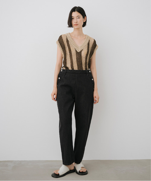 EMMA LIMBER（エマリンバー）の「Two-piece Denim Overall（サロペット/オーバーオール・レディース・ブラック/ブルー・M/S）」の11枚目の写真