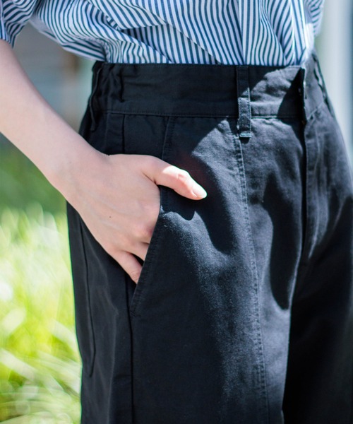 D.M.G.（ドミンゴ）の「[D.M.G. / ディーエムジー] コットンリネンガルゼアーモンドパンツ（その他パンツ・レディース・ブラック/ナチュラル/ベージュ・M/S）」の21枚目の写真