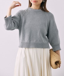 BABYLONE | ハーフスリーブニットプルオーバー(ニット/セーター)