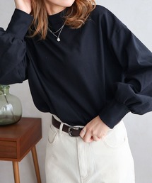 ハイネックボリューム袖ロンT