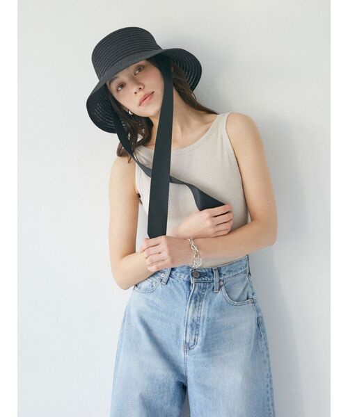 Ungrid（アングリッド）の「メランジボディースーツ（タンクトップ・レディース・アイボリー/チャコールグレー・FREE）」の18枚目の写真