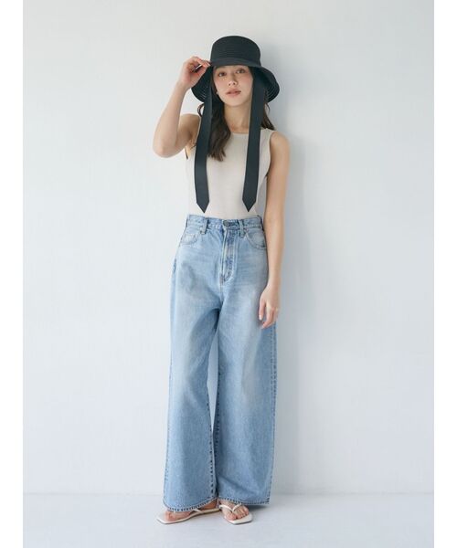 Ungrid（アングリッド）の「メランジボディースーツ（タンクトップ・レディース・アイボリー/チャコールグレー・FREE）」の22枚目の写真