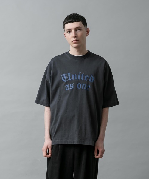 セール】ドロップショルダープリントTシャツ(United)（Tシャツ