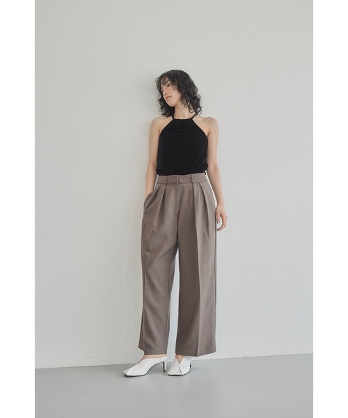 Abor(アボア)の「【Abor】Velours Halter Cami/ベロアホルターキャミ(キャミソール・レディース・ブルーグレー/ブラック/グレー/ベージュ・FREE)」の22枚目の写真
