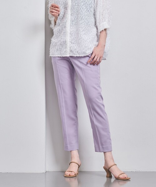 UNITED ARROWS(ユナイテッドアローズ)の「テーパード スリムパンツ(スラックス・レディース・グレー/ライラック/ネイビー・34/36/38/40)」の3枚目の写真