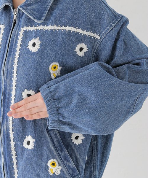 JOINT WORKS（ジョイントワークス）の「【NOMA t.d. / ノーマティーディー】.Bandana Hand Embroidery Jacket（デニムジャケット・レディース・ブルー系その他・3）」の9枚目の写真