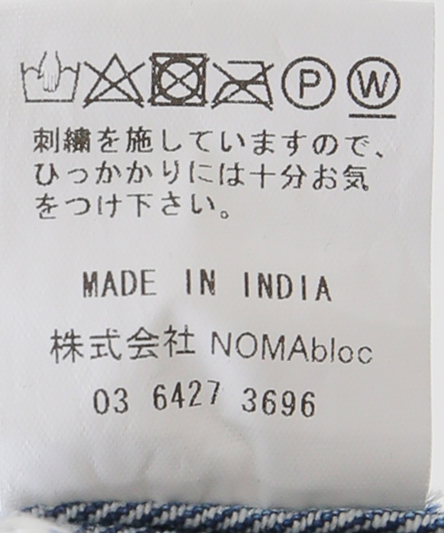 JOINT WORKS（ジョイントワークス）の「【NOMA t.d. / ノーマティーディー】.Bandana Hand Embroidery Jacket（デニムジャケット・レディース・ブルー系その他・3）」の18枚目の写真