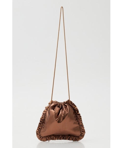 RODEO CROWNS WIDE BOWL（ロデオクラウンズワイドボウル）の「メタリックフリルショルダーバッグ（ショルダーバッグ・レディース・シルバー/ブラウン/ライトブラック・FREE）」の7枚目の写真