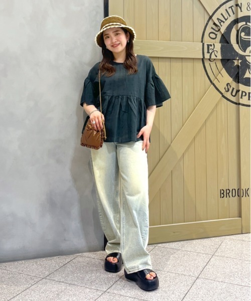 RODEO CROWNS WIDE BOWL（ロデオクラウンズワイドボウル）の「メタリックフリルショルダーバッグ（ショルダーバッグ・レディース・シルバー/ブラウン/ライトブラック・FREE）」の14枚目の写真