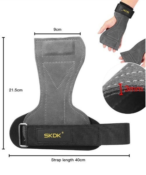 COMON+(コモンプラス)の「牛革で丈夫でしっかりグリップしてくれるパワーグリップグローブ(スポーツグッズ・メンズ・ブラック・FREE)」の6枚目の写真