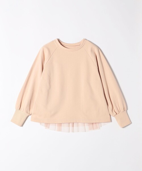 quaranciel(カランシエル)の「quaranciel:〈手洗い可能〉チュール ドッキング スウェット プルオーバー(スウェット・レディース・ネイビー/ライトブルー/チャコールグレー/ベージュ・ONE SIZE)」の6枚目の写真