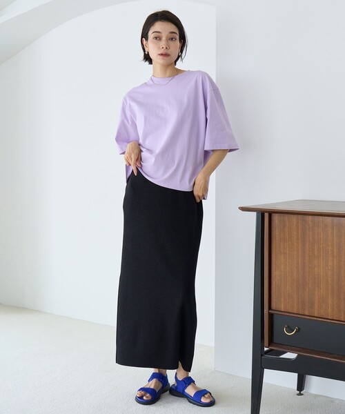 UNFILO(アンフィーロ)の「ベーシックTEE(Tシャツ/カットソー・レディース・ダルブルー系1/パープル系/ホワイト系/ネイビー系1/ブルー系/ブラック系・MEDIUM/LARGE)」の22枚目の写真