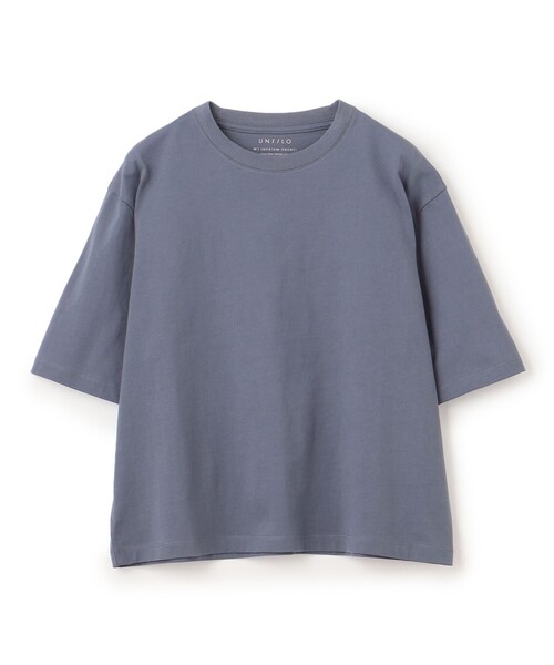 UNFILO(アンフィーロ)の「ベーシックTEE(Tシャツ/カットソー・レディース・ダルブルー系1/パープル系/ホワイト系/ネイビー系1/ブルー系/ブラック系・MEDIUM/LARGE)」の12枚目の写真