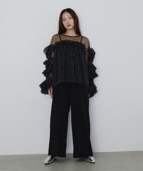 トップス ANDRESD decorative tulle tops decorative tulle tops / デコラティブチュールトップス（ドレス