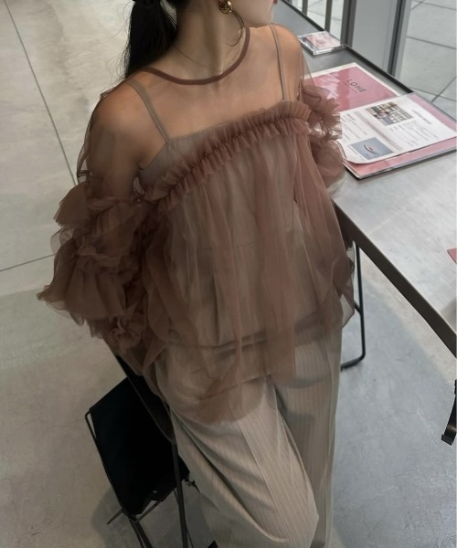 ANDRESD（アンドレスド）の「デコラティブチュールトップス