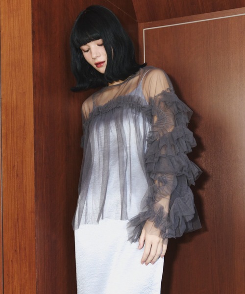 デコラティブチュールトップス / decorative tulle tops（ドレス