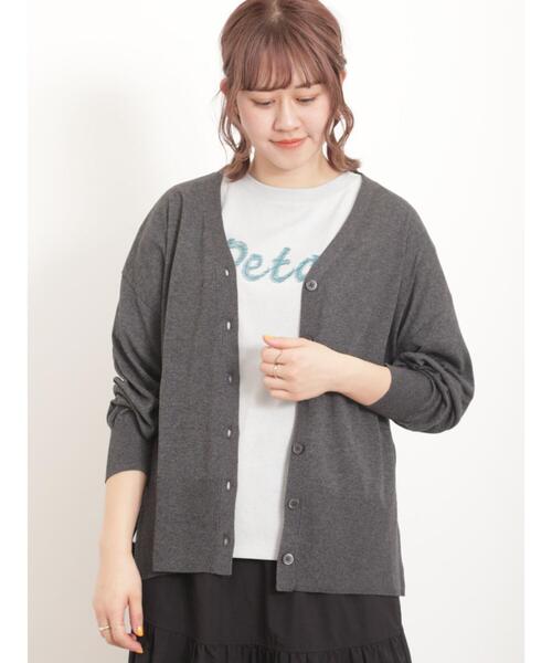 Samansa Mos2（サマンサ モスモス）の「ロゴ刺繍Tシャツ（Tシャツ/カットソー・レディース・オフホワイト/サックスブルー/ブラック/キナリ・F）」の15枚目の写真