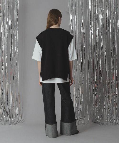 selle glant(セレグランテ)の「FLOWER HOLE SUMMER KNIT VEST/フラワーホールサマーニットベスト(ベスト・メンズ・ブラック/ボルドー・SMALL/MEDIUM/LARGE)」の13枚目の写真