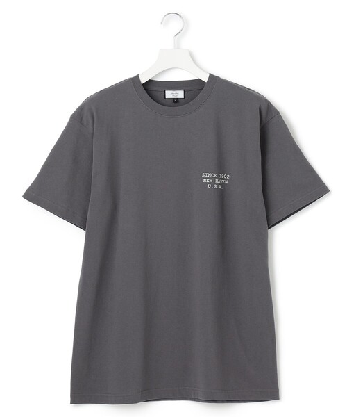 J.PRESS YORK STREET(ジェイプレスヨークストリート)の「【UNISEX】フロント&バックプリント Tシャツ(Tシャツ/カットソー・メンズ・ホワイト系/グレー系/ピーコックグリーン系・SMALL/MEDIUM/LARGE)」の2枚目の写真