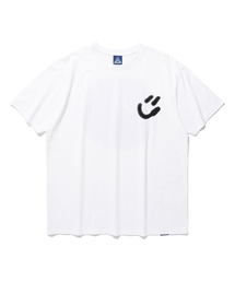 ISTKUNST | A'GEM/9 × .kom 『ISTKUNST/イストクンスト』 BLUR SMILEY BALL TEE/ブラースマイリー ボールTシャツ(Tシャツ/カットソー)