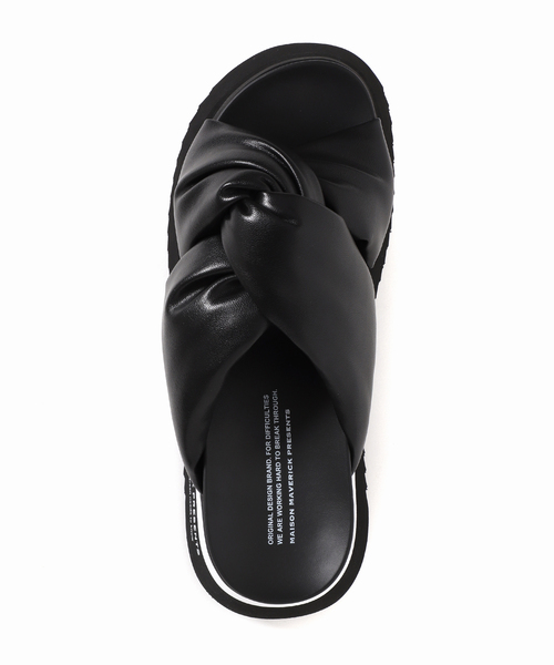 LE TALON(ルタロン)の「MAISON MAVERICK PRESENTS fussbettサンダル(サンダル・レディース・ブラック/ホワイト・39/37)」の10枚目の写真