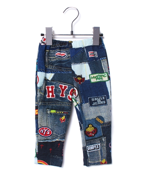 HYSTERIC MINI（ヒステリックミニ）の「BABY Pasted cloth is this “LIKE A DENIM”(10分丈)（その他パンツ・キッズ・インディゴブルー・80/90）」の3枚目の写真