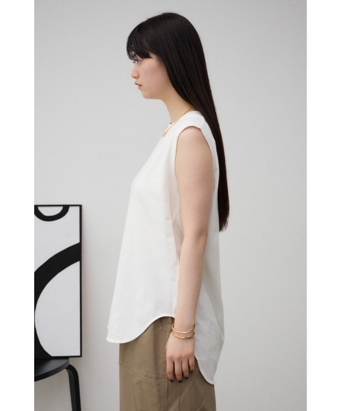 AZUL by moussy（アズールバイマウジー）の「ベーシッククルーネックタンクトップ（タンクトップ・レディース・グレー/オフホワイト/ブラック・FREE）」の9枚目の写真
