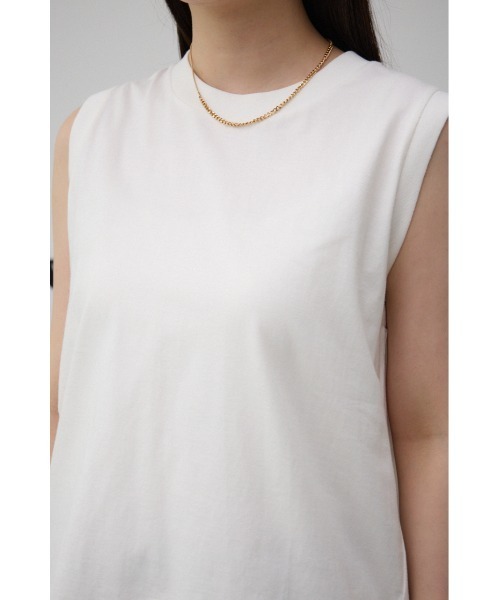 AZUL by moussy（アズールバイマウジー）の「ベーシッククルーネックタンクトップ（タンクトップ・レディース・グレー/オフホワイト/ブラック・FREE）」の11枚目の写真