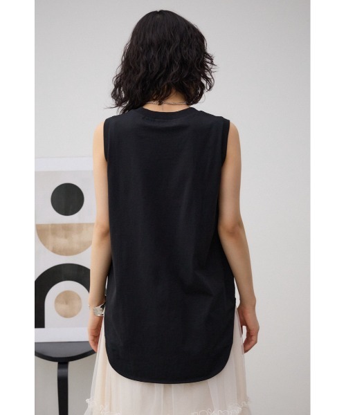AZUL by moussy（アズールバイマウジー）の「ベーシッククルーネックタンクトップ（タンクトップ・レディース・グレー/オフホワイト/ブラック・FREE）」の20枚目の写真