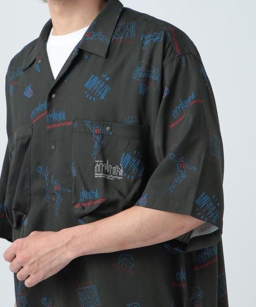 Manhattan Portage(マンハッタンポーテージ)の「【Manhattan Portage(マンハッタンポーテージ)】アロハシャツ(シャツ/ブラウス・メンズ・ベージュ/ブラック・MEDIUM/LARGE)」の9枚目の写真