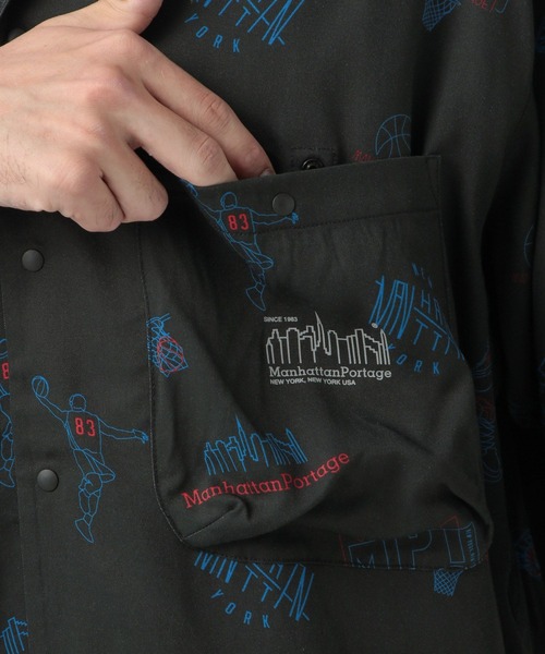 Manhattan Portage(マンハッタンポーテージ)の「【Manhattan Portage(マンハッタンポーテージ)】アロハシャツ(シャツ/ブラウス・メンズ・ベージュ/ブラック・MEDIUM/LARGE)」の11枚目の写真