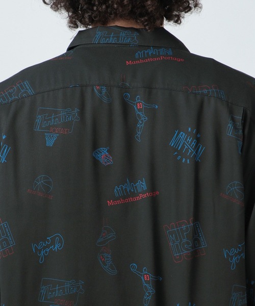 Manhattan Portage(マンハッタンポーテージ)の「【Manhattan Portage(マンハッタンポーテージ)】アロハシャツ(シャツ/ブラウス・メンズ・ベージュ/ブラック・MEDIUM/LARGE)」の12枚目の写真