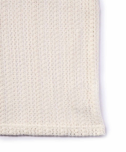 Noen（ノエン）の「シースルーメッシュオーバートップス（ニット/セーター・メンズ・ホワイト/ベージュ・LARGE/MEDIUM）」の5枚目の写真