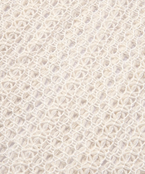 Noen（ノエン）の「シースルーメッシュオーバートップス（ニット/セーター・メンズ・ホワイト/ベージュ・LARGE/MEDIUM）」の6枚目の写真