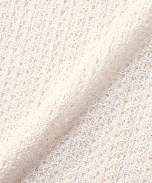 Noen（ノエン）の「シースルーメッシュオーバートップス（ニット/セーター・メンズ・ホワイト/ベージュ・LARGE/MEDIUM）」の7枚目の写真